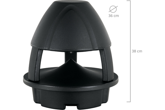 McGrey WPL-660BK BT 360° Outdoor-Lautsprecher mit Bluetooth Paar Schwarz  - Retoure (Zustand: gut) image 4