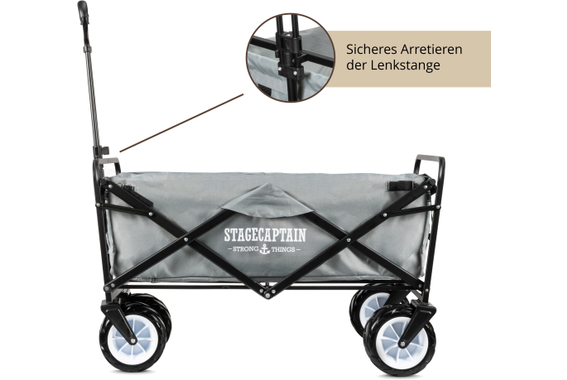 Stagecaptain Bollycart-907 GY Bollerwagen ohne Dach Grau  - Retoure (Zustand: gut) image 4