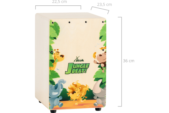 XDrum KC-37JB Kinder-Cajon "Jungle Beat"  - Retoure (Zustand: sehr gut) image 4