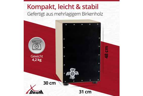 XDrum Cajon Peruana Black Wood  - Retoure (Zustand: sehr gut) image 4