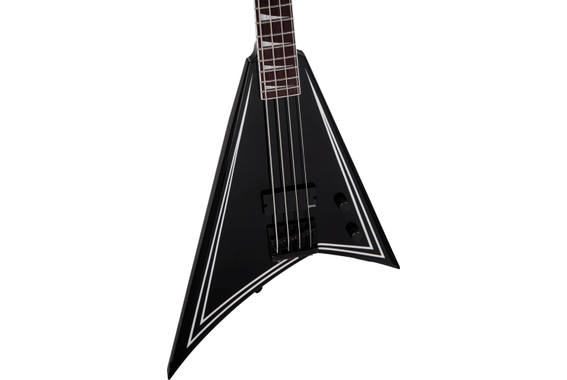Jackson X Series RRB IV Rhoads Bass Black with White Pinstripes image 4