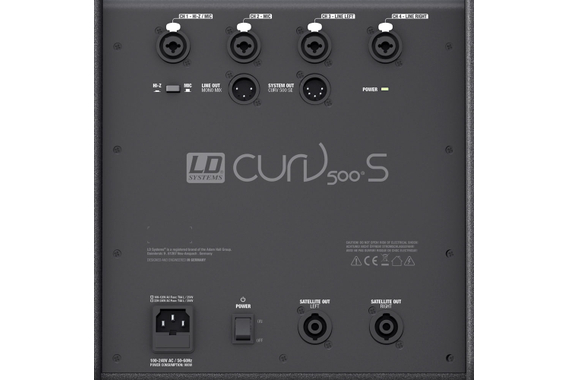 LD Systems CURV 500 PS Aktivanlage inkl. Distanzstange + Lautsprecherkabel  - 1A Showroom Modell (Zustand: wie neu, in OVP) image 4