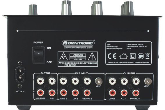 Omnitronic PM-222 Mixeur DJ 2 Canaux image 4