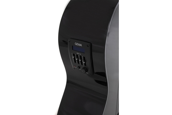 GEWA Student Elektro 4/4 Konzertgitarre Schwarz image 4