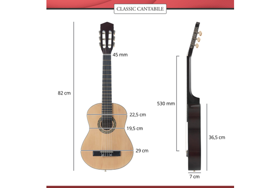 Classic Cantabile Acoustic Series AS-851 Klassikgitarre 1/4  - Retoure (Zustand: sehr gut) image 4