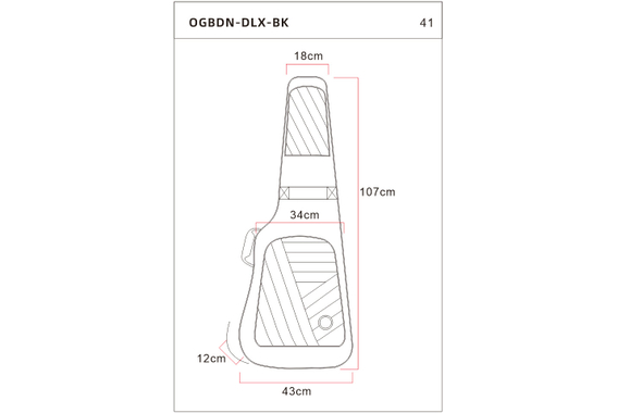 Ortega Deluxe Gigbag Chitarra Western Grigio image 4