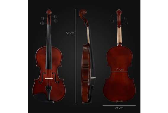 Classic Cantabile VP-100 4/4 Violinenset Natur  - Retoure (Zustand: gut) image 4