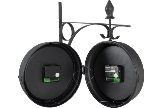 Stagecaptain BHU-3334 BK Petite Horloge De Gare Avec Support Mural Noir image 4