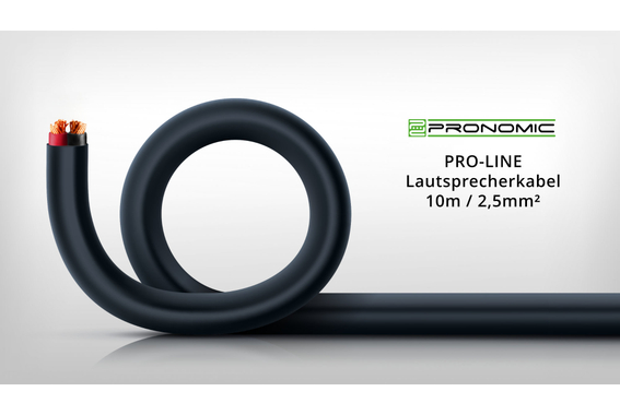 Cavo per Altoparlanti Pronomic con Connettori a Banana e Chiusura a Strappo 10m Set da 2 image 4