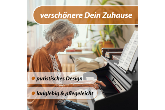 Classic Cantabile DP-50 SM E-Piano Schwarz matt Set image 4