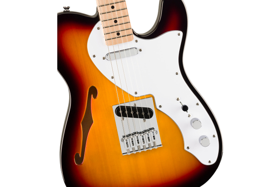 Squier Affinity Series Dunne Halvakoustische Gitaar 3-Color Sunburst image 4
