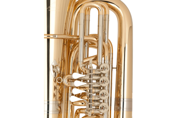 Miraphone Bb-Tuba Model 91 Goudmessing image 4