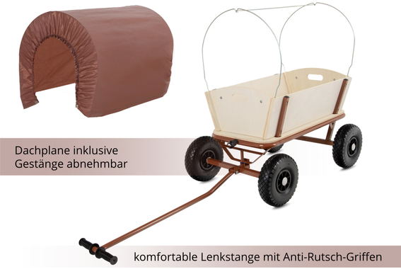 Stagecaptain BW-1812D BN Bollycart Holz-Bollerwagen braun  - Retoure (Zustand: gut) image 4