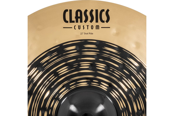 Meinl Classics Custom Dual 22" Ride Set incl. asta per piatti dritta image 4