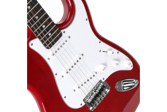 Rocktile Sphere Classic Guitare Électrique Rouge + Set D’accessoires image 4