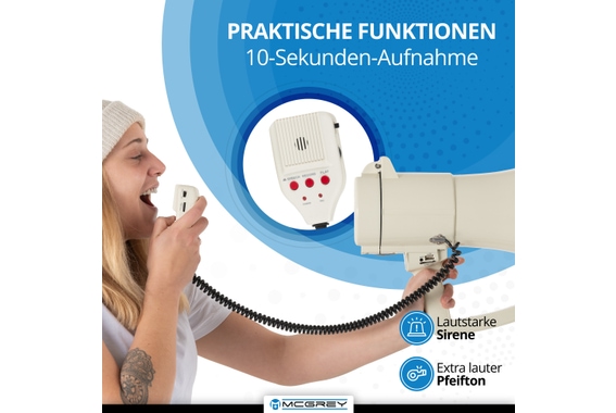 McGrey MP-2000HRS MkII Megaphon  - Retoure (Zustand: sehr gut) image 4