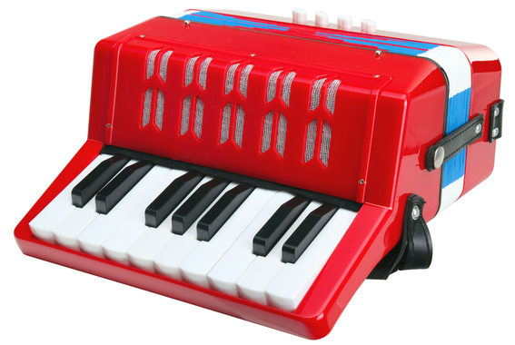 Classic Cantabile Bambino Kinder-Akkordeon Set, Rood, 8 Bassen image 4