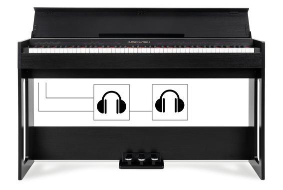 Classic Cantabile DP-S1 SM E-Piano Negro mate image 4