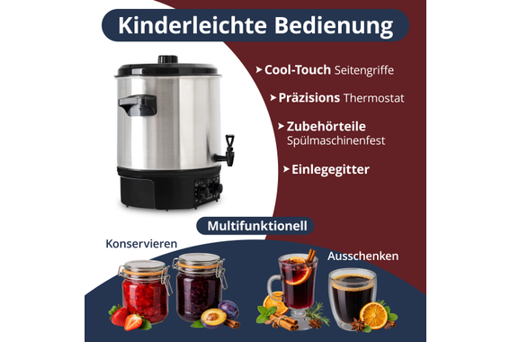 Stagecaptain GWK-27A Glühweinkocher  - Retoure (Verpackungsschaden) image 4