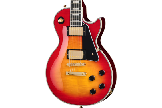 Epiphone Les Paul Custom Figured Heritage Cherry Sunburst image 4