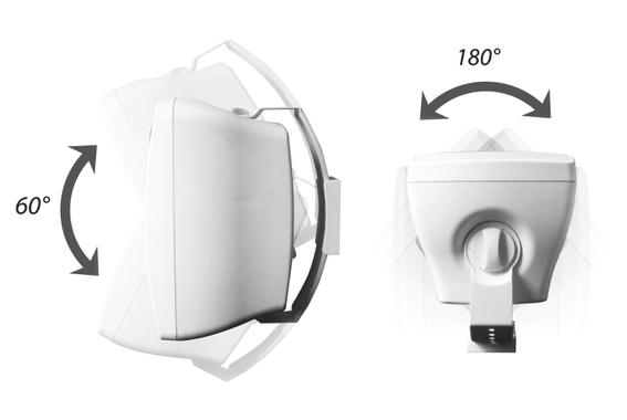 Omnitronic OD-8T Paire D'Enceintes Murales 100V Noir image 4