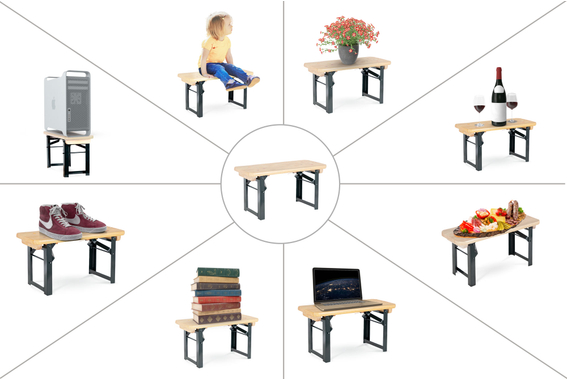 Stagecaptain BB-55 NT Hirschgarten Banc de Biergarten Naturel image 4