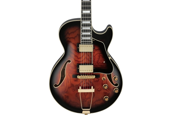 Ibanez AG95QA-DBS Dark Brown Sunburst image 4