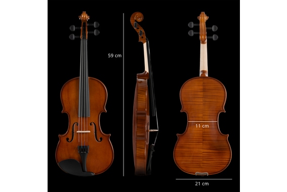 Classic Cantabile VP-130 4/4 Ensemble Violon Naturel image 4