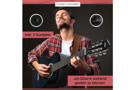 Classic Cantabile Acoustic Series AS-851-BUB 4/4 Klassikgitarre Blueburst  - Retoure (Zustand: gut) image 4