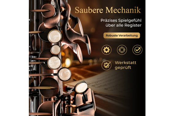 Classic Cantabile AS-450 Antique Red Altsaxophon  - Retoure (Zustand: sehr gut) image 4