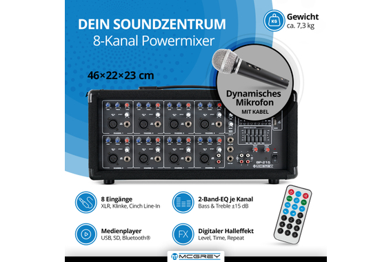 McGrey BP-215 Bandpack PA-Anlage 150 Watt  - Retoure (Zustand: gut) image 4