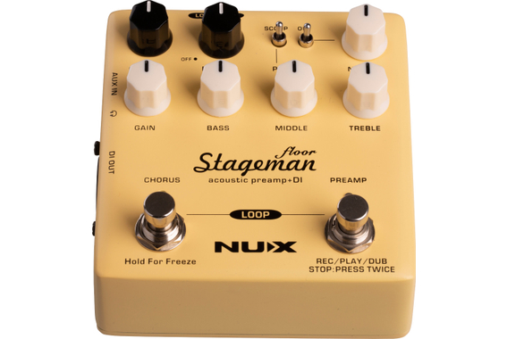 NUX Stageman-Floor Préampli Acoustique & Pédale DI Set image 4