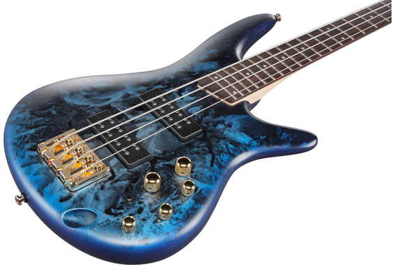 Ibanez SR300EDX-CZM E-Basso Cosmic Blue Frozen Matte image 4
