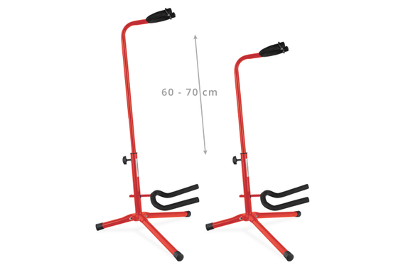 Classic Cantabile GS-30 RD Supporto per Chitarre (leggero) Rosso Set da 5 image 4