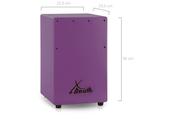 XDrum KC-37VT Cajón Infantil Violeta image 4