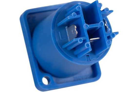 Pronomic PowPID BU Powerplug Einbaubuchse Blau 10x Set image 4