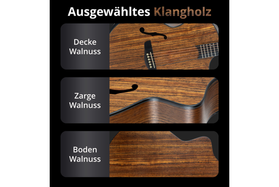 Classic Cantabile SHG-2WN LaBelle Westerngitaar Set image 4