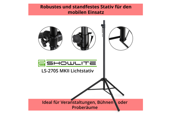 Showlite LS-270S MKII Lichtstativ  - Retoure (Zustand: sehr gut) image 4