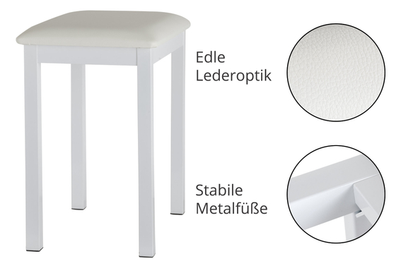 FunKey B100 Klavierbank weiß  - Retoure (Zustand: sehr gut) image 4