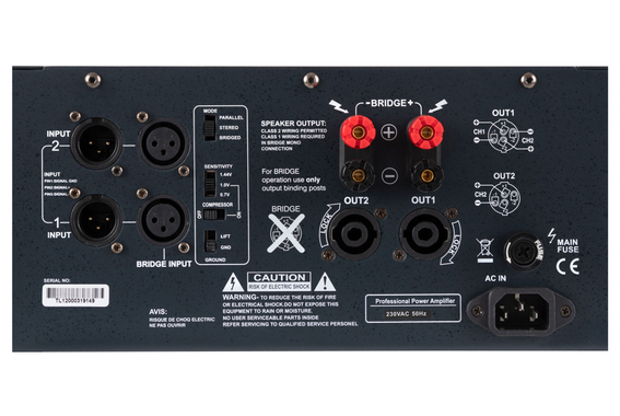 Pronomic TL-1200 Endstufe 2x 2400 Watt  - Retoure (Zustand: gut) image 4