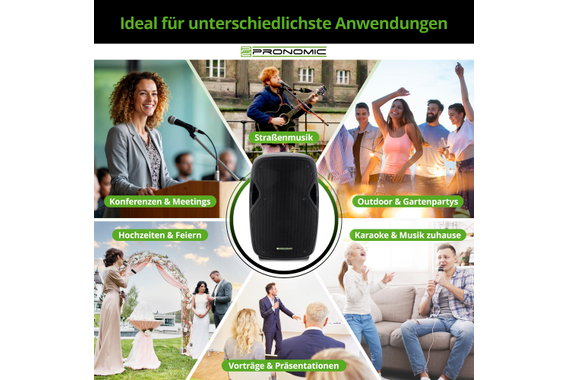 Pronomic MOVE 15MA-A Accu Actieve Speaker Stereo Set image 4