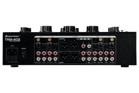 Omnitronic TRM-402 Set de Mixeur Rotary 4 Canaux image 4