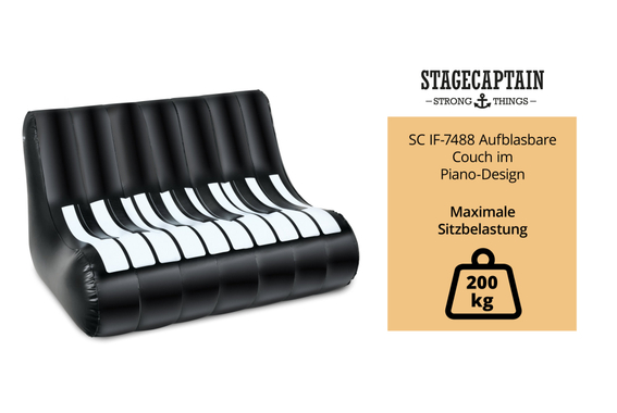 Stagecaptain IF-12088 Sofá Inflable Diseño Piano image 4