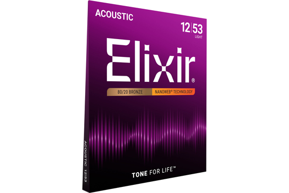 Elixir 11052 Acoustic 80/20 Nanoweb Light 3-Pack image 4