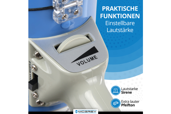 McGrey MP-200S Megaphon, max. 60 Watt, 1000m  - Retoure (Zustand: sehr gut) image 4