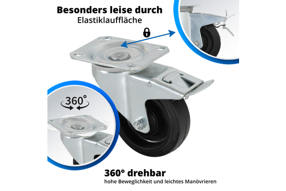 Pronomic Zwenkwielenset Voor XANA Subwoofer image 4