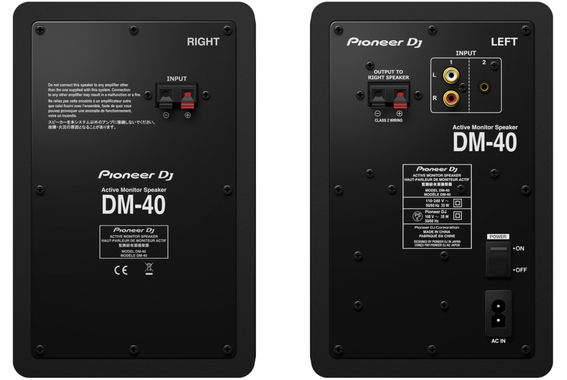 Pioneer DJ DM-40D Nero Set Coppia image 4