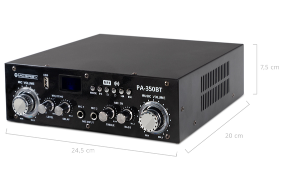 McGrey PA-350BT Bluetooth-Endstufe mit USB/MP3-Player  - Retoure (Zustand: gut) image 4