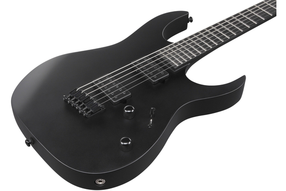 Ibanez RGRTBB21-BKF Iron Label Baritone Black Flat image 4
