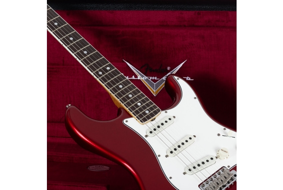 Fender Limited Edition Roasted '65 Strat DLX Closet Classic Aged Candy Apple Red image 4